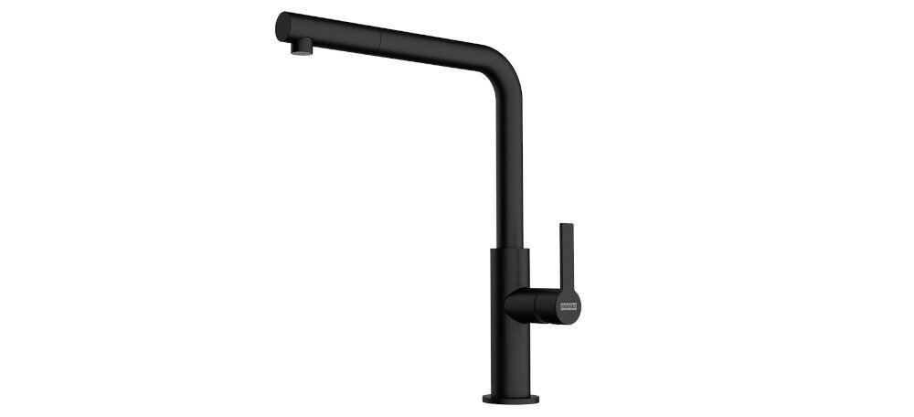 BATERIA KUCHENNA FRANKE Maris Slim L Pull-Out packshot kolor czarny mat wytrzymałość funkcjonalność design trwałość niezawodność styl praktyczność