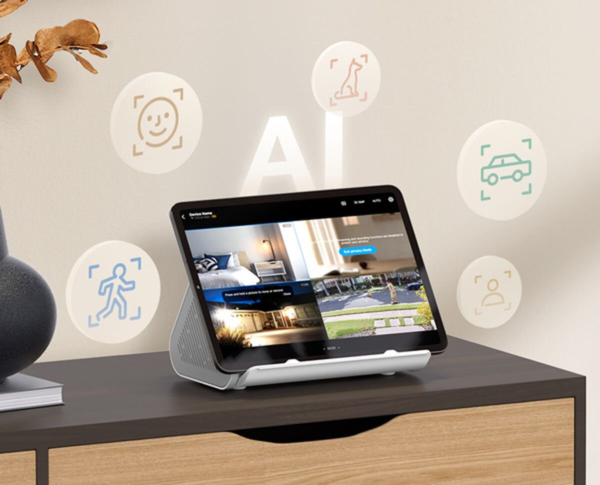 Centrala domowa TP-LINK Smart Tapo H500, Multiview, ekran, podgląd, monitoring, Funkcje AI rozpoznające różne obiekty na obrazie.
