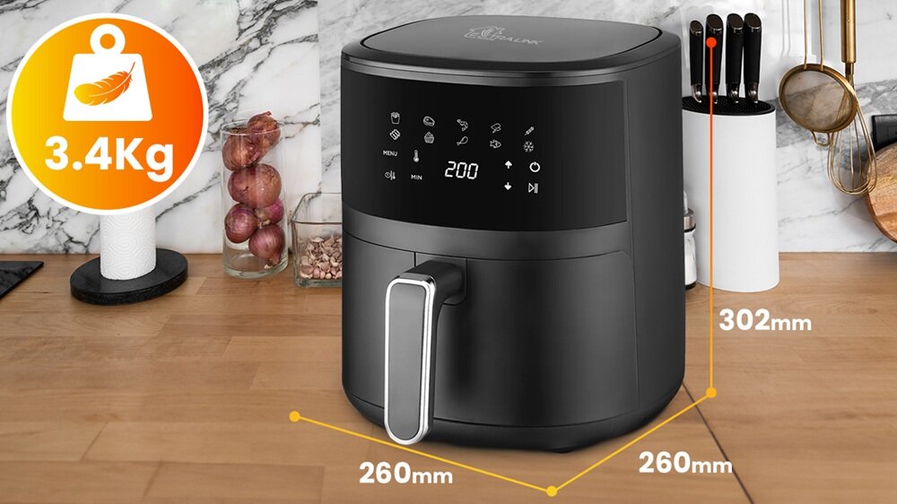 Air Fryer Frytkownica beztłuszczowa EXTRALINK SJ-420 stansardowe napięcie, do każdego domu, elegancki design, komponuje się z kuchnią