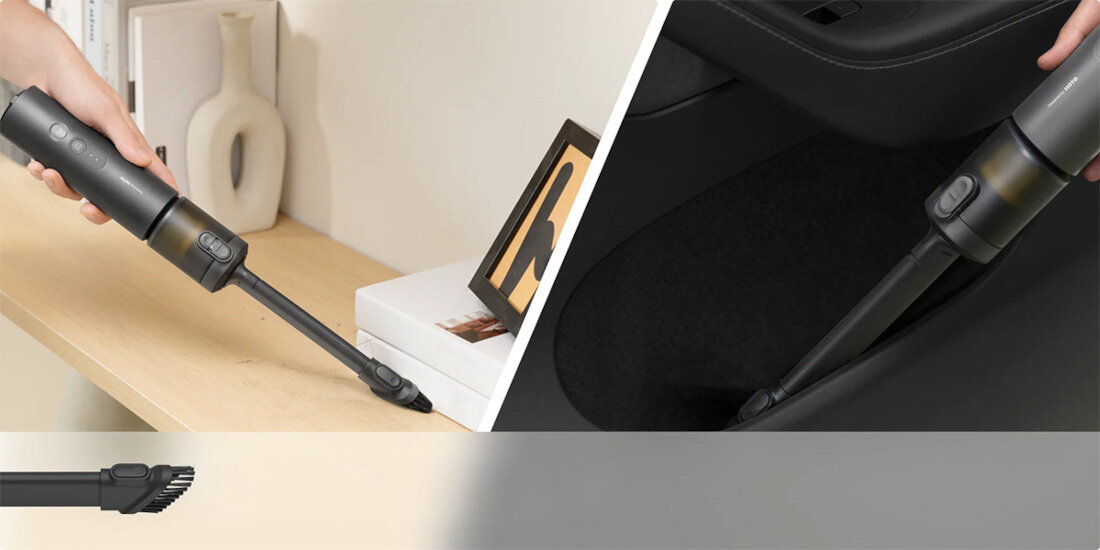 Odkurzacz ręczny HOTO QWCXA005 wygląd design prezentacja wizualizacja Wielofunkcyjne rozwiązanie