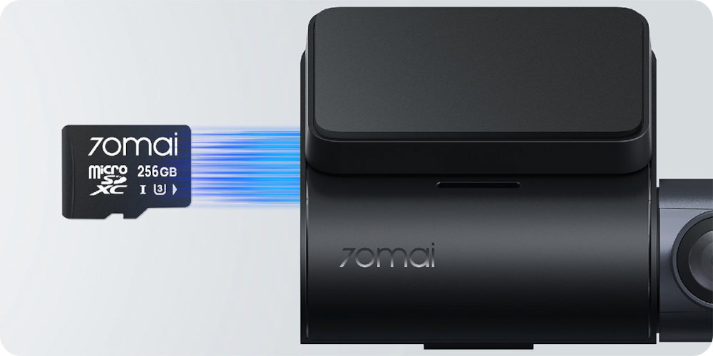 Wideorejestrator 70MAI A410 karty pamięci o pojemności do 256 GB chroniąc ważne nagrania przed nadpisaniem - karta pamięci do wideorejestratora