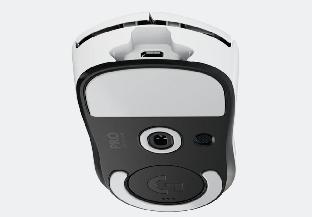 Mysz LOGITECH G Pro X Superlight - podstawa PTFE płynny poślizg szybka reakcja niezakłócona rozgrywka