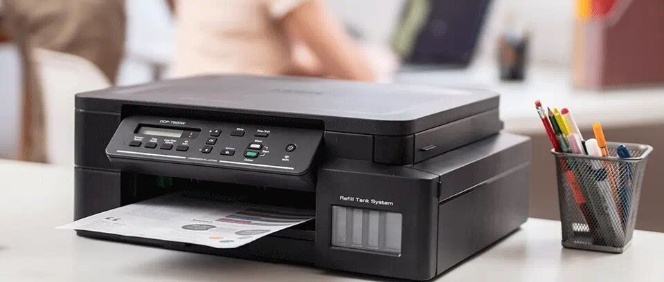 Urządzenie BROTHER DCP-T525W - parametry techniczne niska emisja dźwięku złącze USB 2.0 wymiary waga