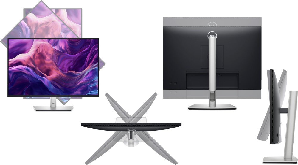 Monitor DELL P2425H 23.8 1920x1080px IPS 100Hz regulacja pozycja wysokość nachylenie montaż VESA