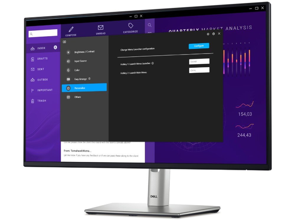 Monitor DELL P2425H 23.8 1920x1080px IPS 100Hz oprogramowanie organizacja