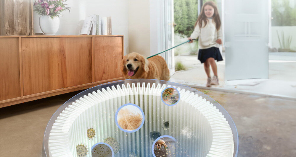 Odkurzacz LEVOIT LVAC-300 Plus Dla alergików System 5-stopniowej filtracji z filtrem HEPA kurz, pyłki, roztocza, sierść czy alergeny Dobry wybór czyste powietrze