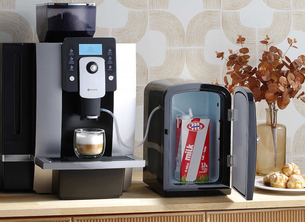 Chłodziarka do mleka HENDI 943434 Czarny Stała optymalna temperatura zakres świeżość i wartości odżywcze Wbudowany termostat ochrona