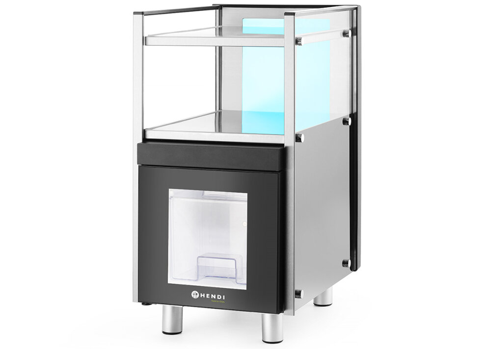 Chłodziarka do mleka HENDI 209080 Czarno-biały Łatwe podłączenie do ekspresu  Prosty system podłączenia wygodne rozwiązanie