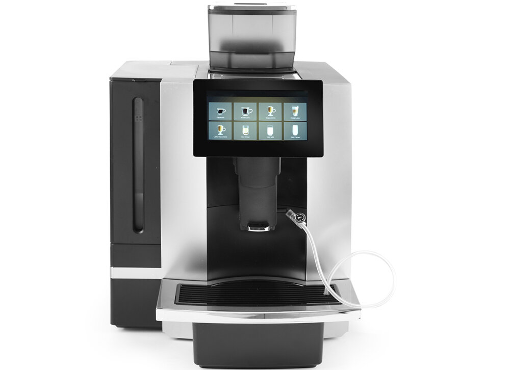 Ekspres HENDI 208540 Profesjonalny Duża pojemność bez przerw Zbiornik na wodę 6 l pojemnik na 1 kg ziaren Możliwość podłączenia do sieci wodociągowej płynność serwowania kawy