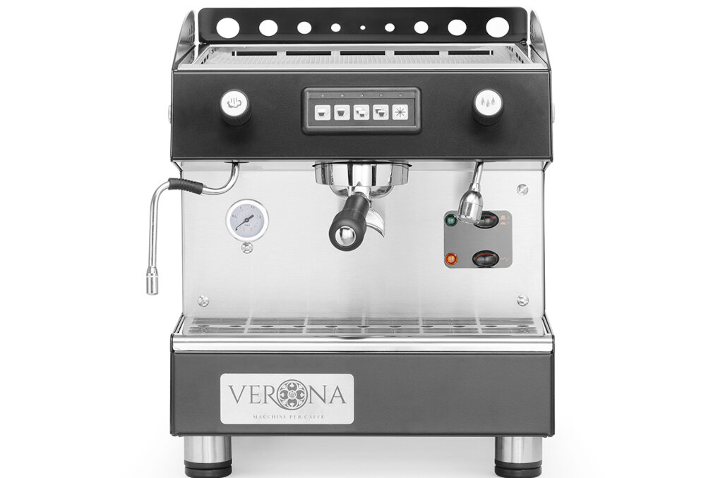  Ekspres HENDI Romeo Pro 207659 Profesjonalny Cicha i wydajna pompa z ograniczonym poziomem hałasu Wysoka wydajność pompy w krótkim czasie Obudowa ze stali nierdzewnej  Elegancki wygląd 