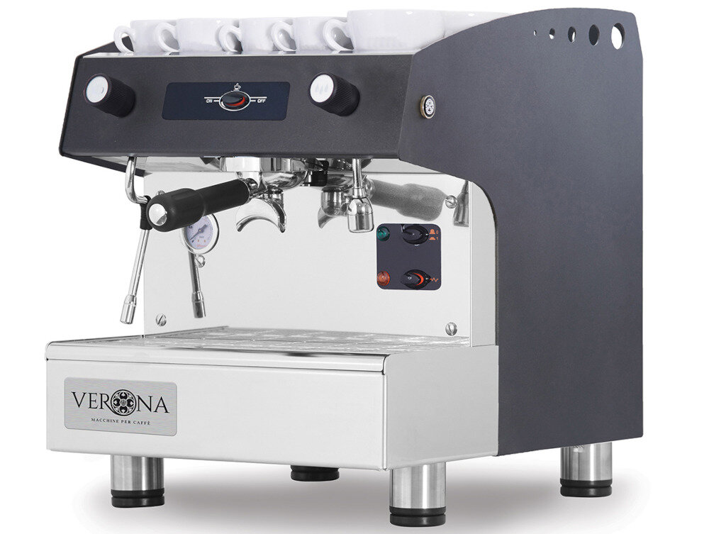 Ekspres HENDI Verona Romeo Easy 207598 Czarny Profesjonalny Kontrola smaku w Twoich rękach Mechaniczna regulacja temperatury wody  dopasowanie proces parzenie Półautomatyczny tryb 