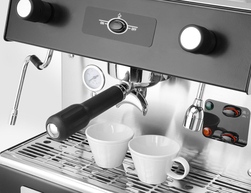 Ekspres HENDI Verona Romeo Easy 207598 Czarny Profesjonalny Stabilność i estetyka miejsca Solidna konstrukcja waga Elegancka forma  Trwałe materiały