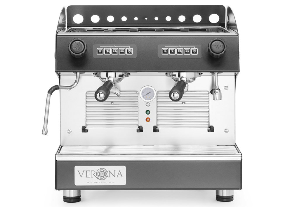 Ekspres HENDI Julia Compact 207499 Czarny Profesjonalny Solidna konstrukcja ze stali nierdzewnej wymiary czarny kolor kolorystyka Trwała obudowa