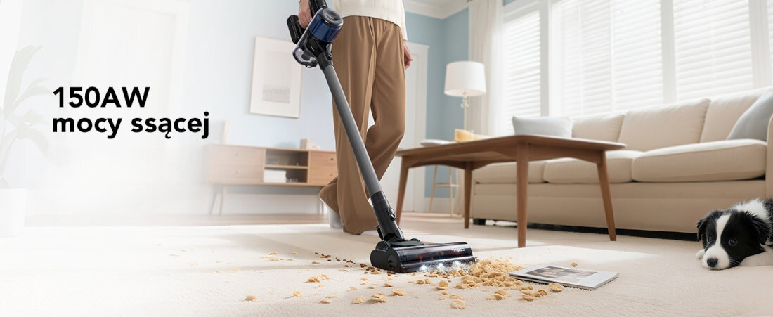 Odkurzacz TINECO Pure One S30 Wysoka skuteczność moc ssania kurz, okruchy i sierść powierzchnia porządki swoboda Trzy tryby pracy trzy poziomy mocy ułatwienie dopasowanie działanie potrzeby