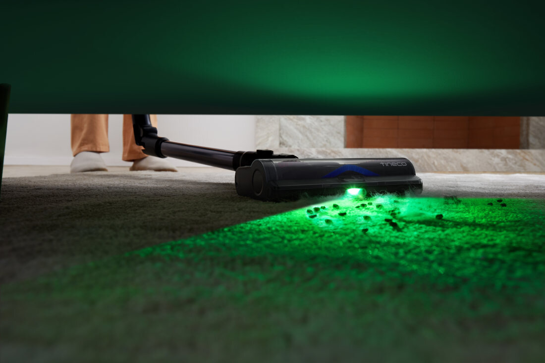 Odkurzacz TINECO Pure One S50 Pro Zielone oświetlenie LED pod kątem 120° kurz podłogi