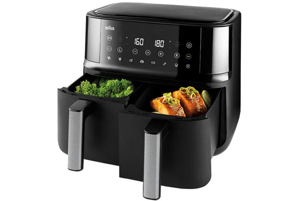 Air Fryer Frytkownica beztłuszczowa BRAUN TD3030.IBK technologia realair, szybki obieg gorącego powietrza, rónomierne pieczenie, chrupiące potrawy