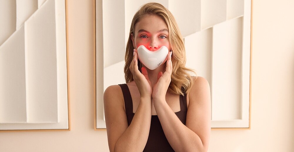 Maska LED SILK-N LumiLips 30 diod LED, dziaa na głębokie warstwy skóry, poprawa struktury skóry, bez bólu