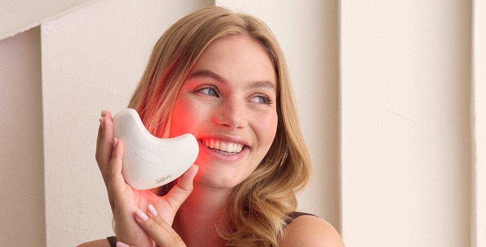Maska LED SILK-N LumiLips piekny wygląd ust, pełne, gładsze, rozświetlone usta, redukcja zmarszczek