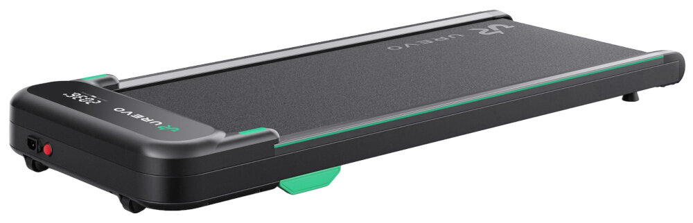 Bieżnia elektryczna UREVO Spacewalk E4 550W 6 km-h bieżnia na białym tle niewielka bieżnia elektryczna kondycja bez wychodzenia z domu w mieszkaniu lub biurze łatwo schować pod łóżko lub sofę ćwiczenia o dowolnej porze prosta obsługa pilotem integracja z aplikacją mobilną