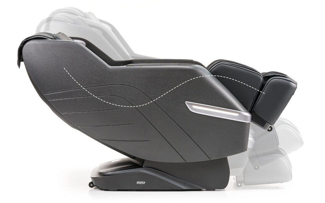 Fotel masujący iREST Chillin+ (A360) Czarny Zero Gravity kąt 125 stopni odciąża stawy i mięśnie