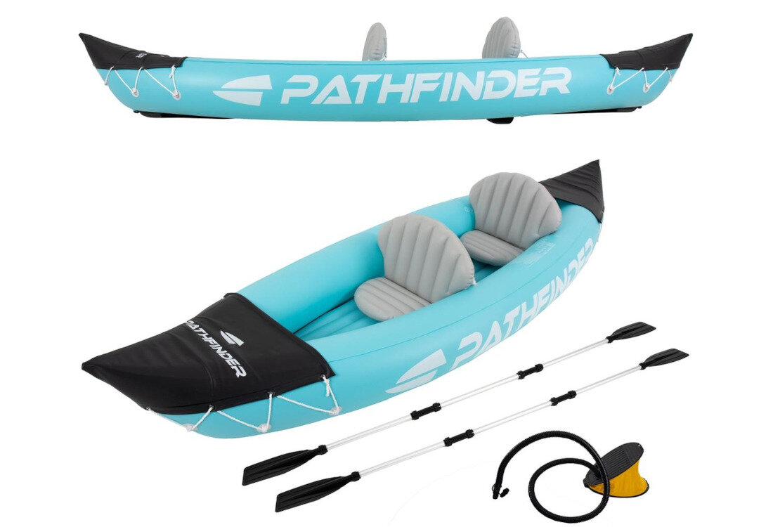 Kajak JILONG Pathfinder Biało-niebiesko-czarny