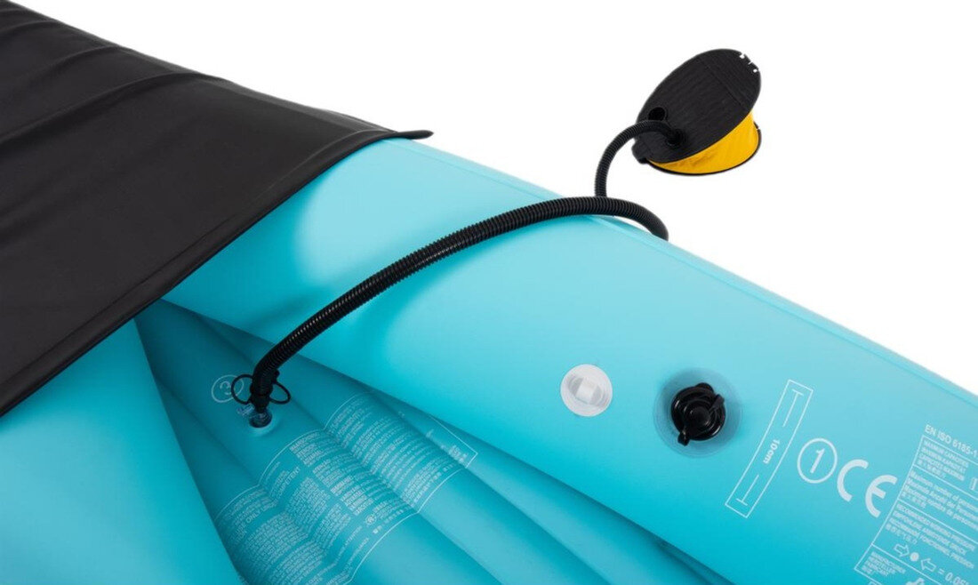 Kajak JILONG Pathfinder Biało-niebiesko-czarny System Komór Powietrznych 3-komorowy system nadmuchiwania