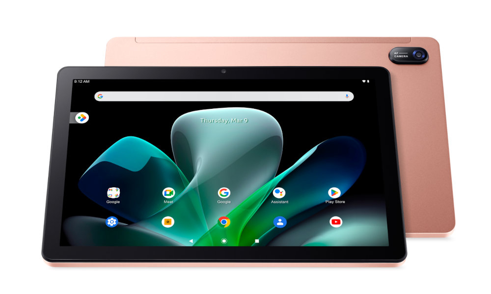 ACER Iconia Tab M10 płynną nawigacją filmami, zdjęciami, grami Androidem 12 ośmiordzeniowy procesor MediaTek Kompanio 500 4 GB RAM 64 GB gniazdo MicroSD