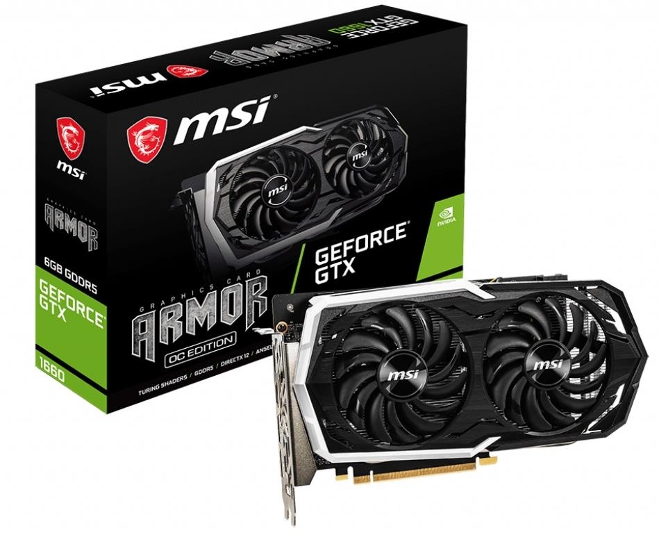 Karta graficzna MSI GeForce GTX 1660 ARMOR 6G OC - SHADERY
