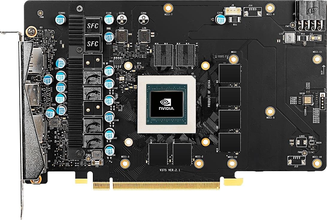 Karta graficzna MSI GeForce GTX 1660 ARMOR 6G OC - PERFEKCYJNE ŚCIEŻKI