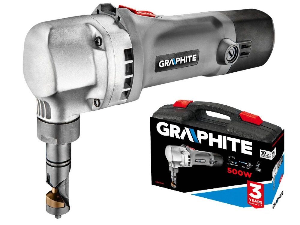 Nożyce elektryczne do blachy GRAPHITE 59G401 walizka transportowa