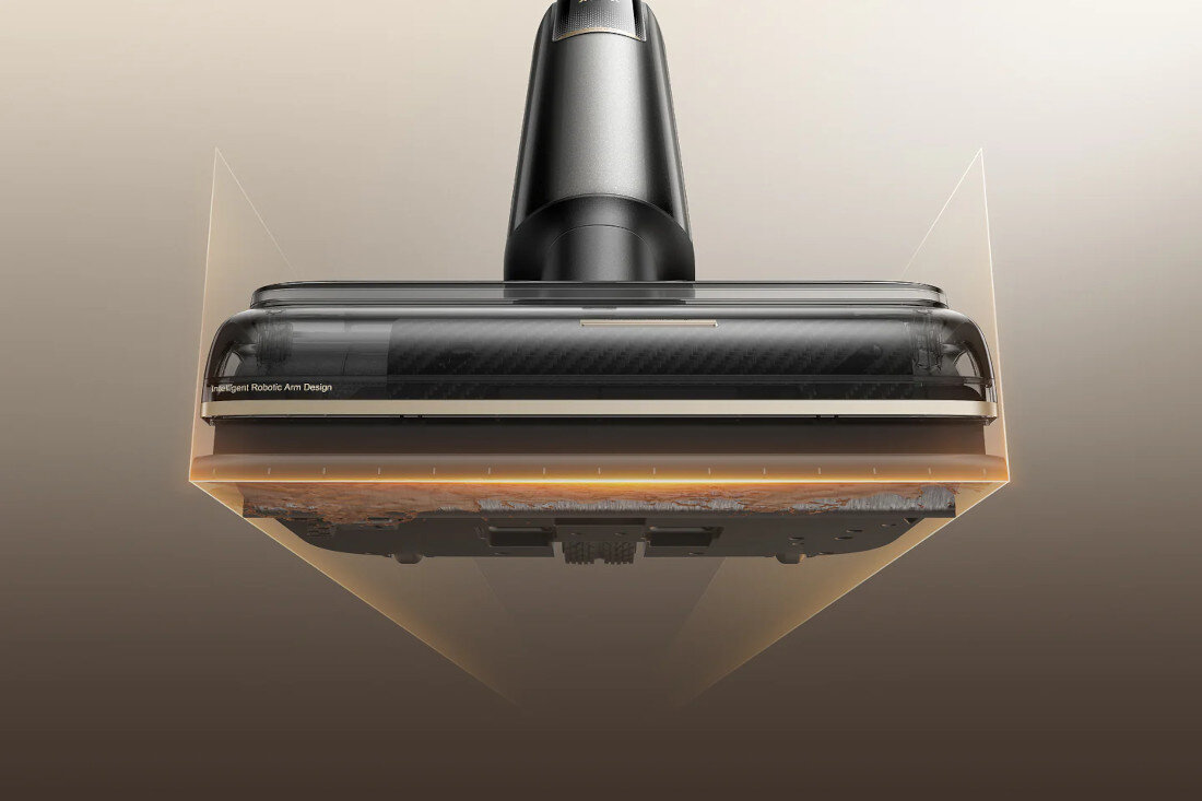 Odkurzacz pionowy MOVA M50 Ultra Trudno dostępne miejsca Technologia EdgeCoverage ułatwienie sprzaatnie przy krawędziach i w narożnikach