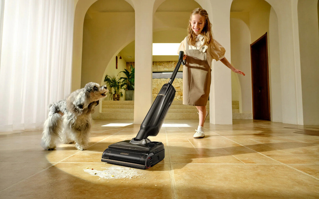 Odkurzacz pionowy MOVA M50 Ultra Swoboda sprzątania pod meblami System Lie-Flat Cleaning o 180° Regulowana rączka zakres