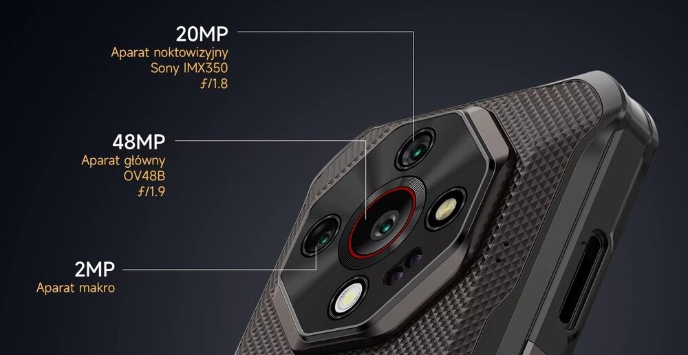 ULEFONE Armor X16 aparat 48 MP do zdjęć na świeżym powietrzu
