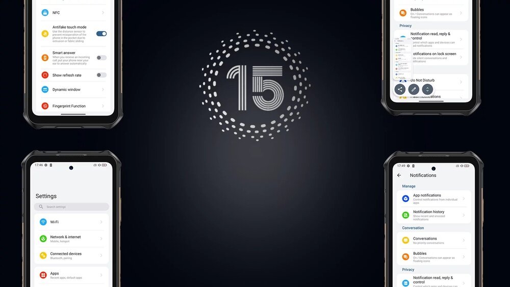 ULEFONE Armor X16 Android 15 Google Gemini wielozadaniowość