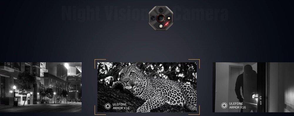 ULEFONE Armor X16 kamera noktowizyjna 20 MP w ciemności