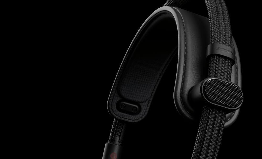 Słuchawki SONY Inzone H9 II lekkie 260 g z regulowanym pałąkiem i ergonomiczną konstrukcją, kard na regulowany pałłak na czarnym tle