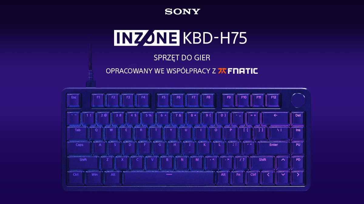 SONY Inzone KBD-G900 - baner z klawiaturą