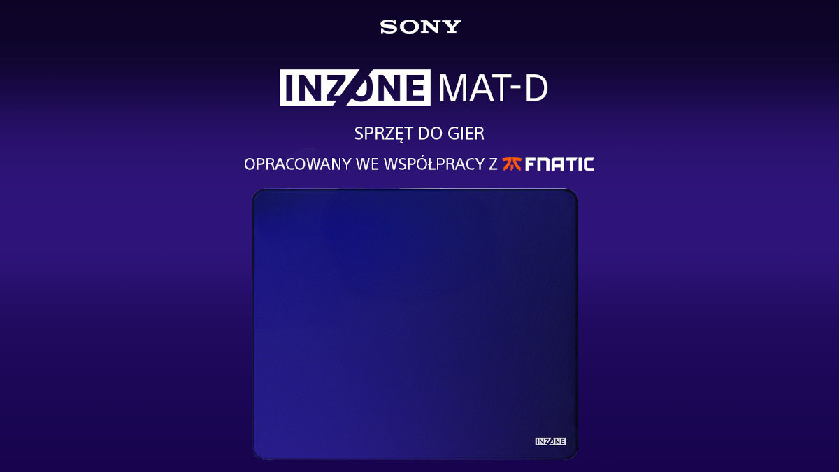 Podkładka SONY Inzone MAT-D MPD-D700 - baner podkłądki sony