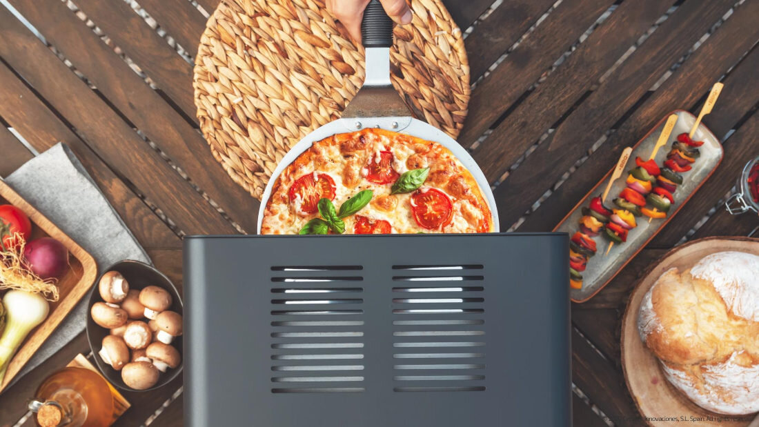 Mini piekarnik CECOTEC Txuletaco 8000 Inferno Pizza w domowym wydaniu kamienna płyta w stylu klasycznym włoski akcent