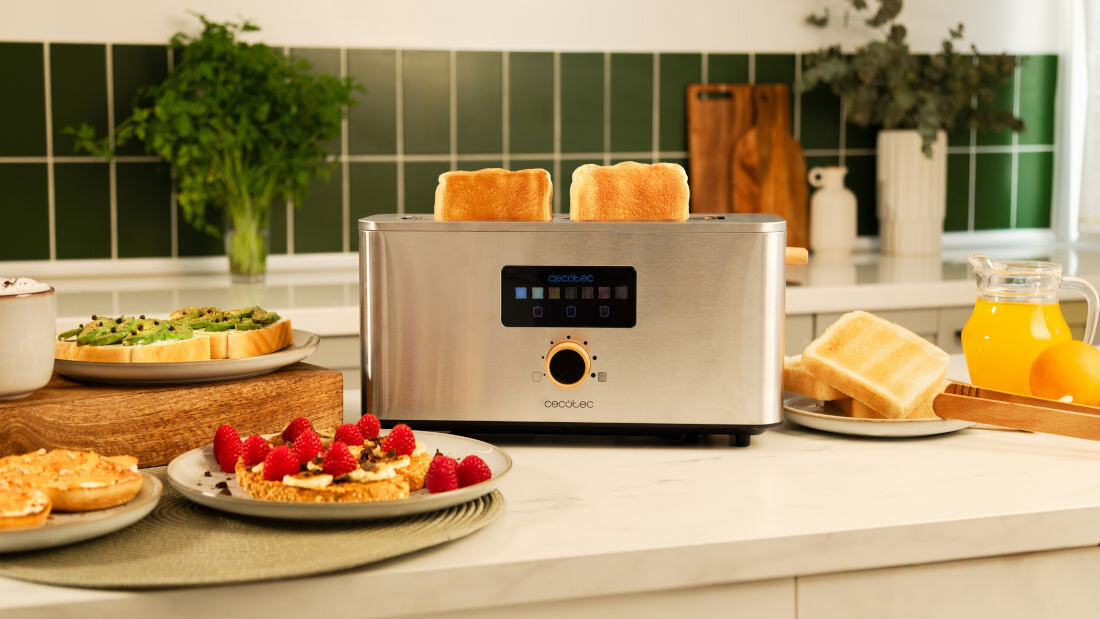 Toster CECOTEC Toast&Taste Extra Srebrny Moc, która oszczędza czas w zaledwie kilka chwil mało czasochłonne zyskuje dodatkowe minuty
