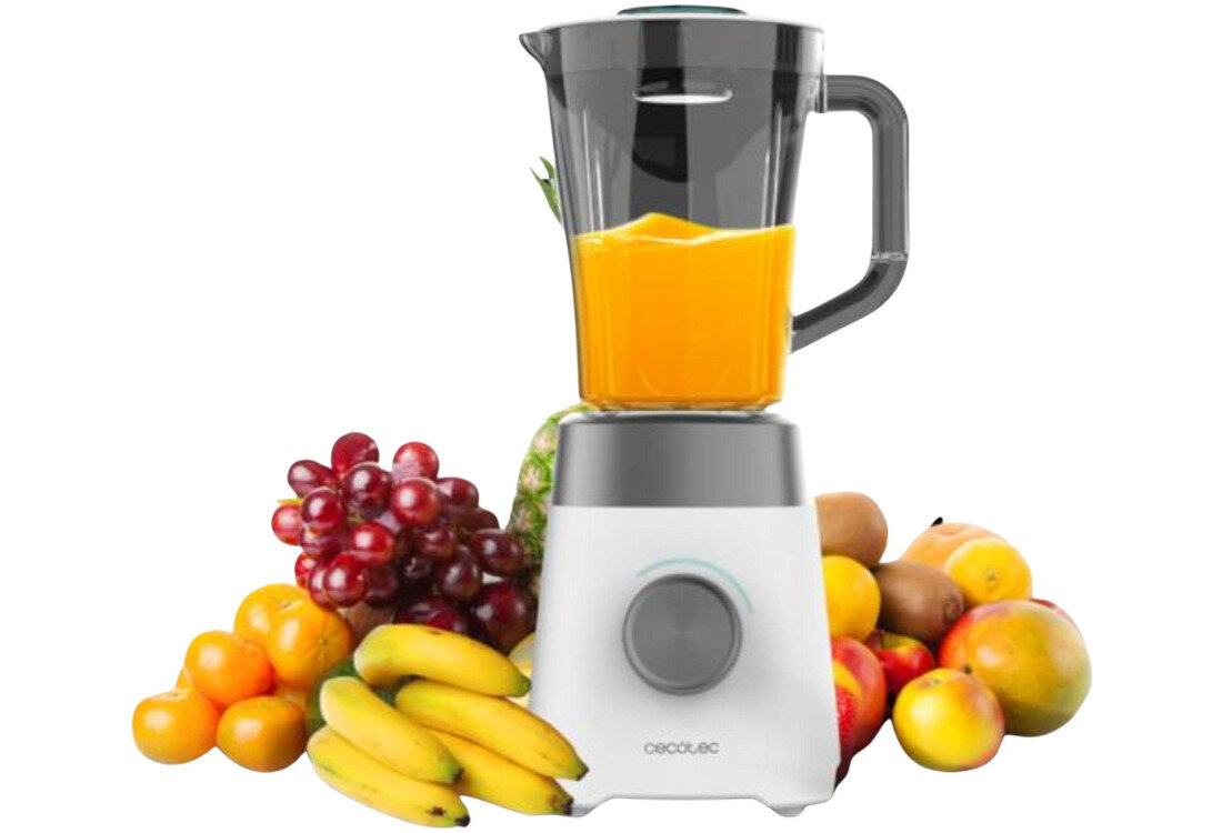 Blender kielichowy CECOTEC Power White Titanium 1300MAX B Biały Gładka konsystencja dań prędkość zupy, musy i koktajle 