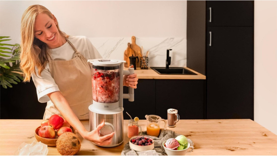 Blender kielichowy CECOTEC Grand Katana 2700 MAX Total White Biały kontrola miksowania Dwie prędkości funkcja Pulse możliwości dopasowanie potrzeby