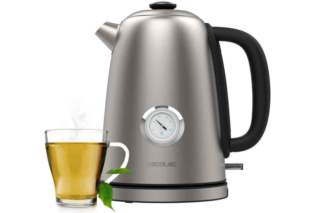 Czajnik CECOTEC Thermosense 620 Vintage swoboda użytkowania Bezprzewodowa konstrukcja wygoda przenoszenia i podawania wody Automatyczne wyłączanie Filtr antyosadowy