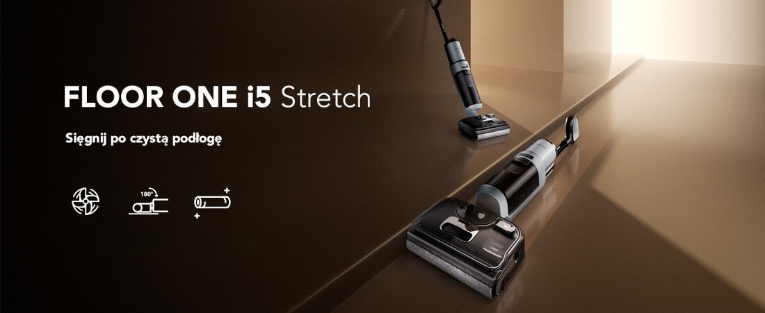 Odkurzacz TINECO Floor One I5 Stretch Plus prezentacja design wizualizacja wygląd Wszechstronna pomoc
