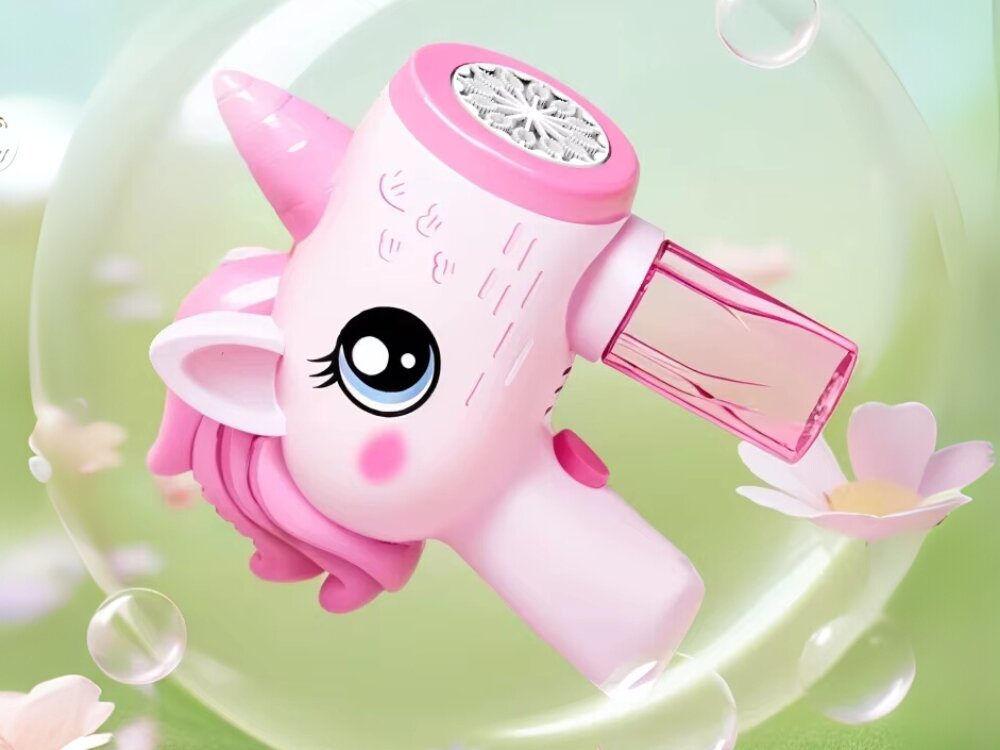 Zabawka BELINE Jednorożec Maszynka do baniek  Zabawka BELINE Jednorożec Maszyna do baniek
                zabawka na pastelowym tle bańki maszynka maszyna do baniek