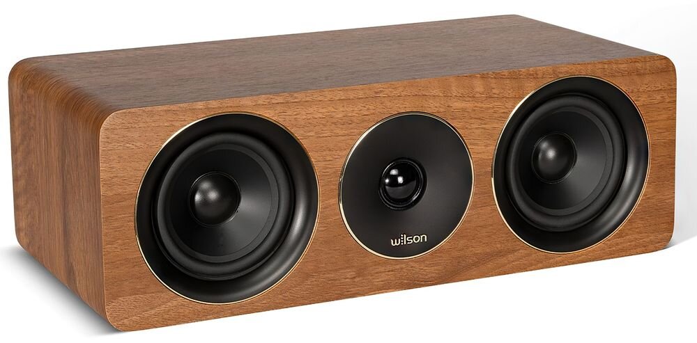 Zestaw Kina Domowego DENON AVR-S670H + WILSON Scenix 5.0, centralna kolumna Bass-Reflex, pasmo 55-20000 Hz, kolumna na białym tle