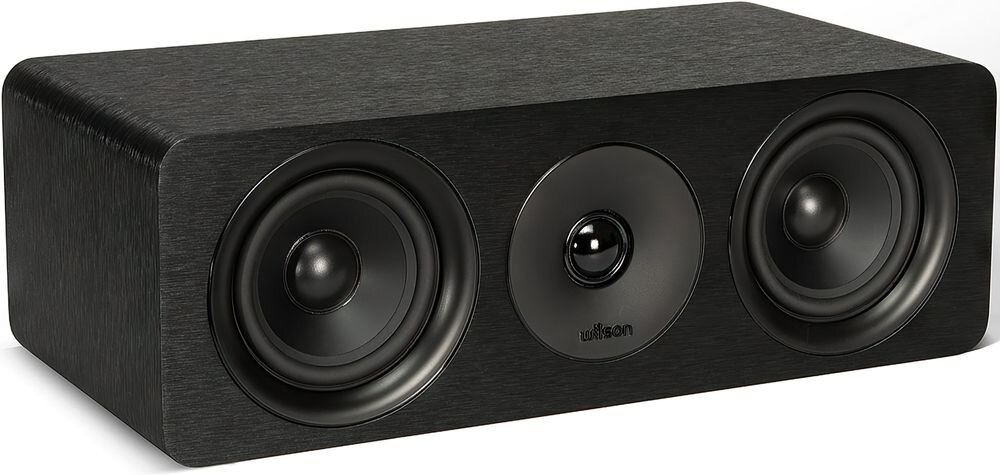 Zestaw Kina Domowego DENON AVR-S670H + WILSON Scenix 5.0, centralna kolumna Bass-Reflex, pasmo 55-20000 Hz, kolumna na białym tle