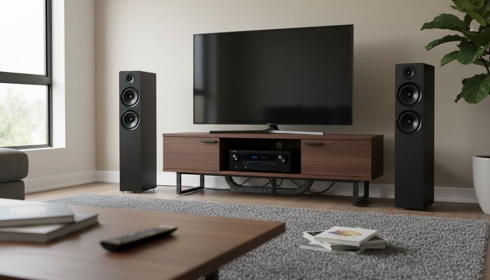 DENON AVC-S670H + WILSON Scenix 5.0, HEOS Multiroom, strumieniowanie Spotify, Tidal, Deezer, Amazon Prime Music i radio internetowe TuneIn, zestaw kina domowego w pomieszczeniu