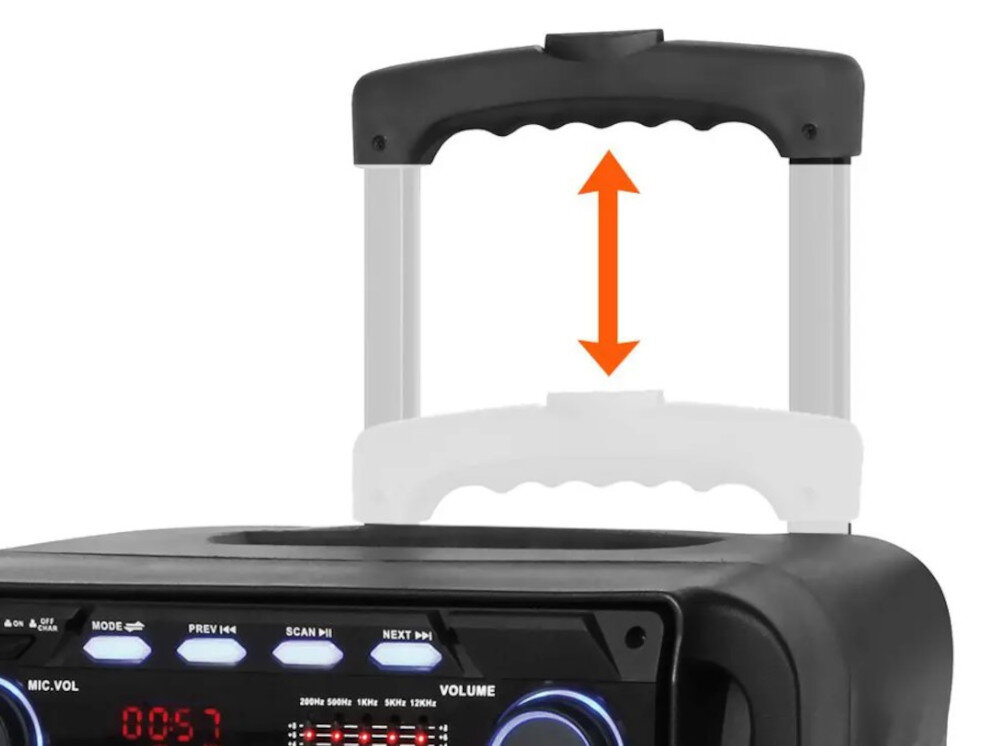 Power audio MANTA SPK 5021 Pro - Mobilność i długi czas pracy