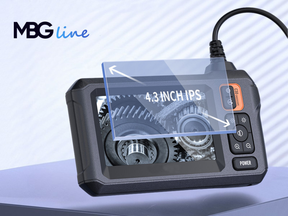 MBG LINE C30-M Czytelny wyświetlacz IPS szeroki kąt widzenia Menu w języku polskim szybkiego przełączania widoku kamery głównej boczną